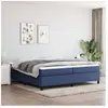 vidaXL Cadre de lit Bleu 200x200 cm Tissu