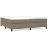 vidaXL Sommier à ressorts de lit Taupe 200x200 cm Tissu3120890