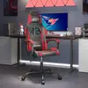 vidaXL Vidaxl Chaise De Jeu Noir Et Rouge Similicuir