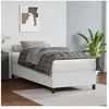 vidaXL Vidaxl Sommier À Ressorts De Lit Blanc 100x200 Cm Similicuir