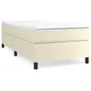 Vidaxl - Sommier à ressorts de lit Crème 90x190 cm Similicuir Cream