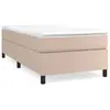 vidaXL Vidaxl Sommier À Ressorts De Lit Cappuccino 90x200 Cm Similicuir