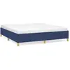 vidaXL Cadre de lit Bleu 160x200 cm Tissu