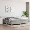 vidaXL Cadre de lit Gris clair 200x200 cm Tissu