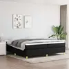 Vidaxl - Sommier à ressorts de lit Noir 200x200 cm Tissu Black