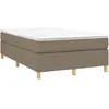 vidaXL Bedframe zonder matras 120x200 cm stof taupe3120949