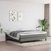 vidaXL Cadre de lit Gris foncé 160 x 200 cm Tissu
