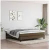 vidaXL Cadre de lit Marron foncé 160x200 cm Tissu