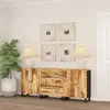 vidaXL Buffets 3 pcs Bois de manguier brut