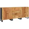 vidaXL Buffets 3 pcs Bois d'acacia solide