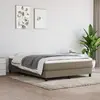 Sommier à ressorts de lit Taupe 140x190 cm Tissu Vidaxl Taupe