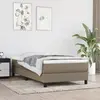 Vidaxl - Sommier à ressorts de lit Taupe 90x200 cm Tissu Taupe