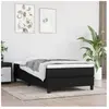 Vidaxl - Sommier à ressorts de lit Noir 100x200 cm Tissu Black