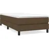 vidaXL Cadre de lit Marron foncé 100x200 cm Tissu