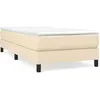 Vidaxl - Sommier à ressorts de lit Crème 90x200 cm Tissu Cream