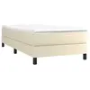 VIDAXL Sommier à ressorts de lit Crème 90x190 cm Similicuir