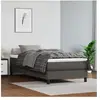 Vidaxl - Sommier à ressorts de lit Gris 90x190 cm Similicuir Grey