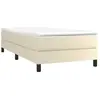 vidaXL Vidaxl Sommier À Ressorts De Lit Crème 80x200 Cm Similicuir