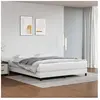 vidaXL Cadre de lit Blanc 180x200 cm Similicuir