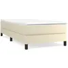 VIDAXL Sommier à ressorts de lit Crème 100x200 cm Similicuir