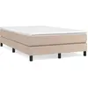 vidaXL Vidaxl Sommier À Ressorts De Lit Cappuccino 120x200 Cm Similicuir