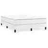 vidaXL Cadre de lit Blanc 140x190 cm Similicuir