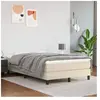 VIDAXL Sommier à ressorts de lit Crème 120x200 cm Similicuir