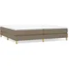 Vidaxl - Sommier à ressorts de lit Taupe 200x200 cm Tissu Taupe