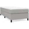 vidaXL Cadre de lit Gris clair 100x200 cm Tissu