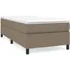 Sommier à ressorts de lit Taupe 90x190 cm Tissu Vidaxl Taupe