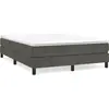 vidaXL Cadre de lit Gris foncé 140 x 200 cm Velours