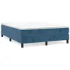 vidaXL Cadre de lit Bleu foncé 140x200 cm Velours