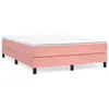 Cadre de lit sans matelas rose 140x200 cm velours vidaXL