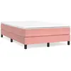 vidaXL Cadre de lit Rose 120x200 cm Velours