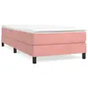 Sommier à lattes de lit Rose 100x200 cm Velours Vidaxl Rose