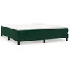 vidaXL Cadre de lit Vert foncé 160x200 cm Velours