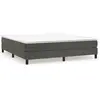 3120779 vidaXL Sommier à ressorts de lit Gris foncé 160x200 cm Velours