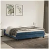 vidaXL Cadre de lit Bleu foncé 180x200 cm Velours