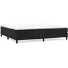Vidaxl - Sommier à ressorts de lit Noir 200x200 cm Velours Black