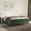 vidaXL Cadre de lit Vert foncé 180x200 cm Velours