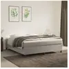 vidaXL Sommier à ressorts de lit Gris clair 160x200 cm Velours3121126
