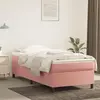 Vidaxl - Sommier à ressorts de lit Rose 90x200 cm Velours Pink