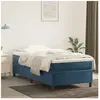 Vidaxl vidaXL Cadre de lit sans matelas - Bleu foncé 90x200 cm velours