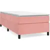 vidaXL Cadre de lit Rose 100x200 cm Velours
