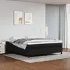 Vidaxl - Sommier à ressorts de lit Noir 180x200 cm Similicuir Black