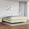 Vidaxl - Sommier à ressorts de lit Crème 200x200 cm Similicuir Cream