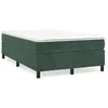 vidaXL Cadre de lit Vert foncé 120x200 cm Velours