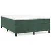 vidaXL Cadre de lit Vert foncé 140x190 cm Velours