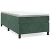 vidaXL Cadre de lit Vert foncé 80x200 cm Velours