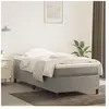 vidaXL Cadre de lit Gris clair 90x190 cm Velours